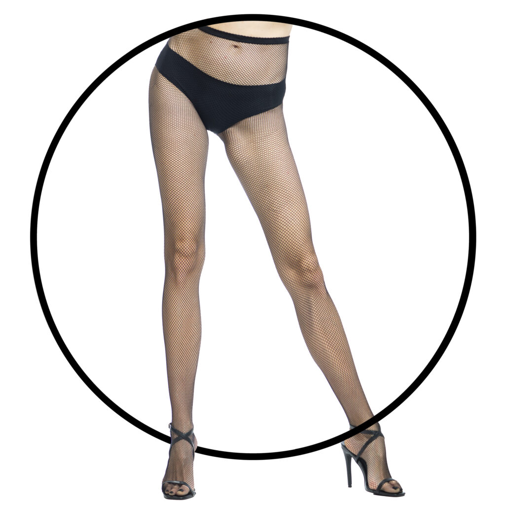 Black Small Net High Waist Fishnet Tights