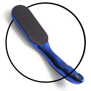 Medium Grit Foot File with Handle, Blue Pedicure Tool for Smooth Feet