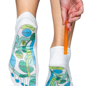 Reflexology Acupressure Socks with Massage Stick – Foot Zone Therapy Socks for Women