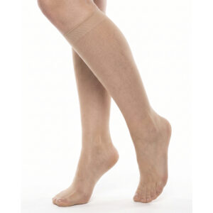 Women’s Sheer Knee High Nylon Socks, Ultra Thin, Breathable Dress Hosiery